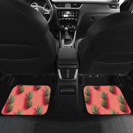 Pastel Pineapple Pink Car Floor Mats - Wnkrs