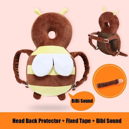 Cartoon Bee Baby Head Back Protector - Wnkrs