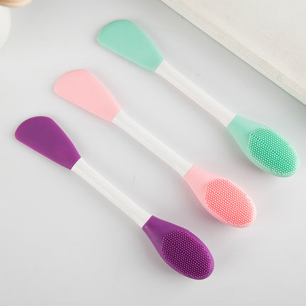 Brosse à masque facial à double extrémité en silicone souple