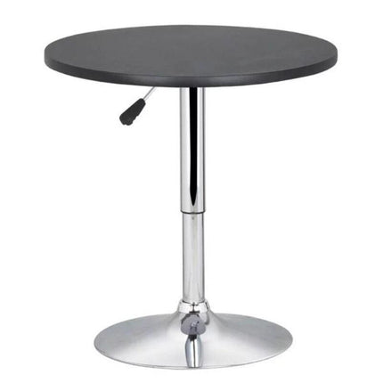 Adjustable Swivel Bar Table with Chrome Base for Café & Bistro - Wnkrs