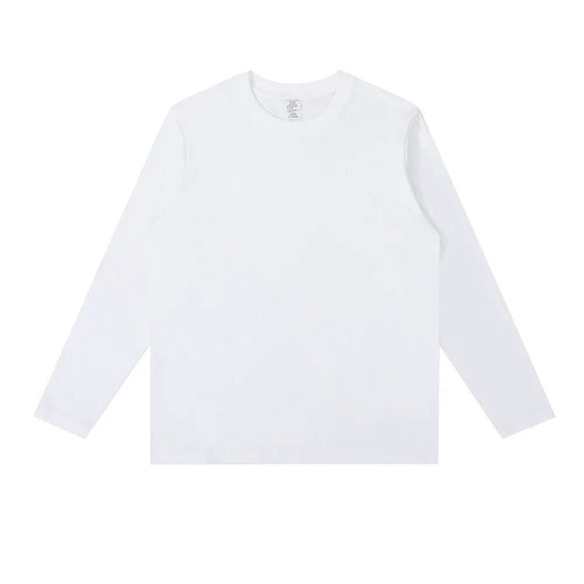 Camiseta unisex de algodón básica de otoño-invierno
