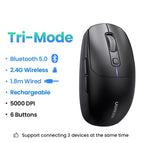 Tri-Mode Black Mouse