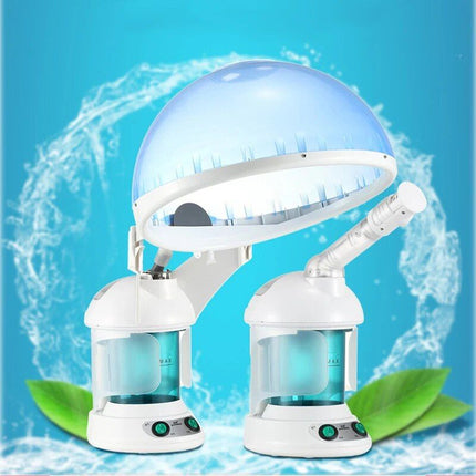 2-in-1 Multifunctional Facial & Hair Steamer with Ozone & Essential Oil Aromatherapy - Wnkrs