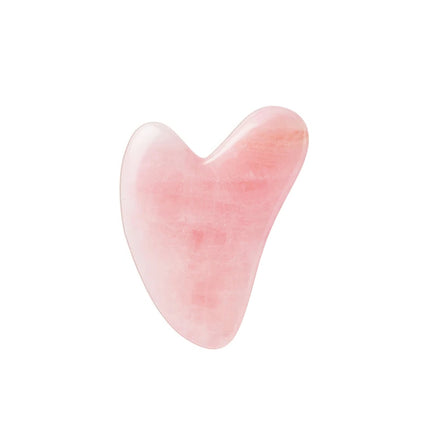 Grattoir Gua Sha en Quartz Rose