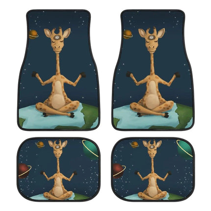 Giraffe Print Universal Car Floor Mats - Wnkrs