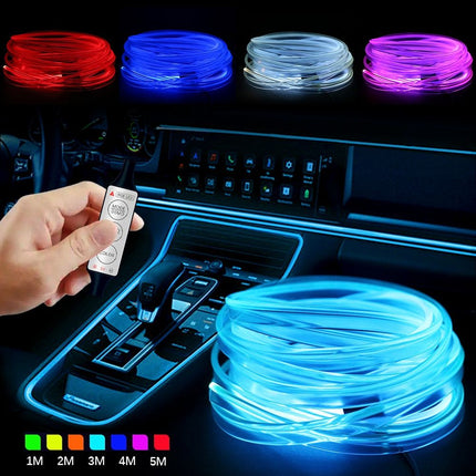 USB RGB LED Strip - Versatile Neon Car Interior Lighting - Wnkrs