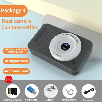 High-Definition 4K Digital Camera for Travel and Selfies