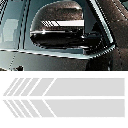 Car Racing Stripe Stickers Rearview Mirror Vinyl Decals - Wnkrs