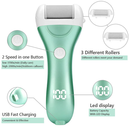 Lime à pied électrique rechargeable par USB pour pédicure