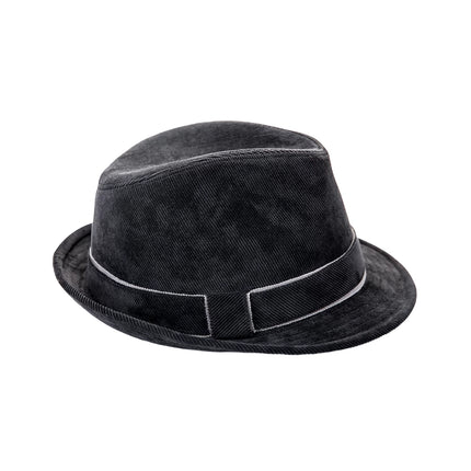 Chapeau Fedora en denim à large bord