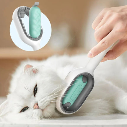 Brosse de toilettage 4 en 1 pour animaux de compagnie avec réservoir d'eau pour chiens et chats