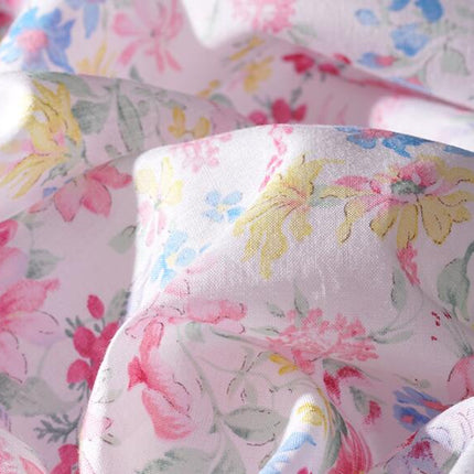 Handmade DIY Orchid Printed Cotton 60 Count Fabric Soft - Wnkrs