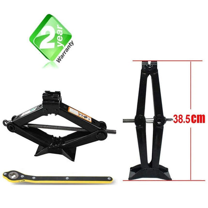 2 Ton Portable Folding Car Jack & Tire Repair Kit - Wnkrs