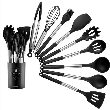 Heat Resistant Non-stick Pot Spoon Spatula Cooking Kitchen Tool Set - Wnkrs