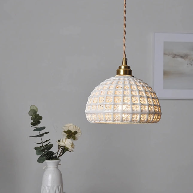 Lámparas colgantes de cerámica LED modernas: iluminación elegante para el hogar