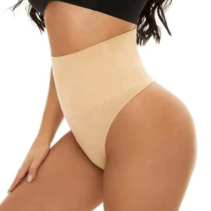 Seamless High-Waist Tummy Control Shapewear Thong - Wnkrs