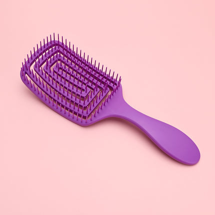 Brosse à cheveux antistatique à coussin d'air pour un coiffage sans nœuds