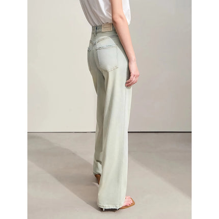 Pantalones vaqueros rectos vintage de moda para mujer