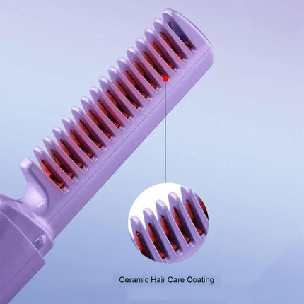 Wireless USB Portable Hair Straightener Curly Hair Comb - Wnkrs