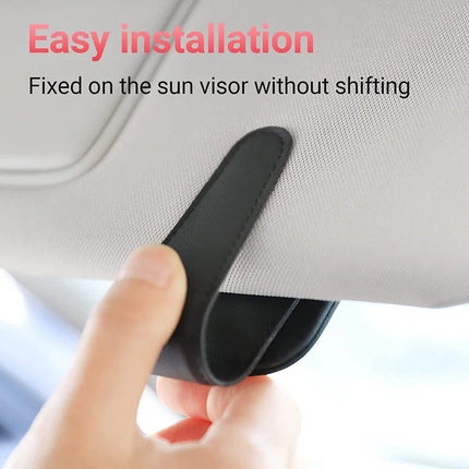 Universal Cartoon Car Visor Sunglasses Case & Clip - Wnkrs