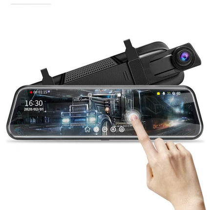 Rearview Mirror Dash Cam with Dual FHD Cameras and Night Vision - Wnkrs