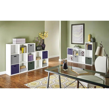 6-Cube White Wood Organizer Shelf - Wnkrs