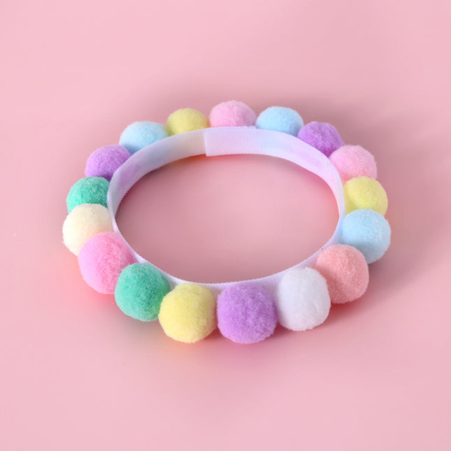 Collier en peluche douce pour animaux de compagnie
