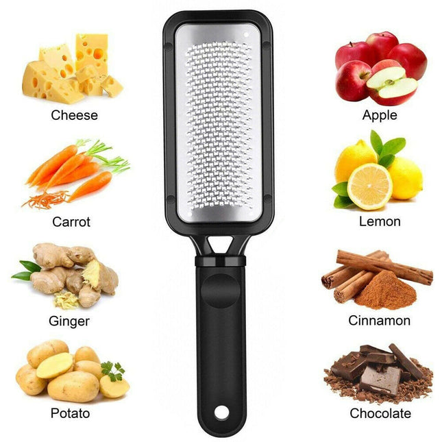 Handheld Cheese Grater Lemon Zester Ginger Fine Shredder Scraper Rasp File Tool - Wnkrs