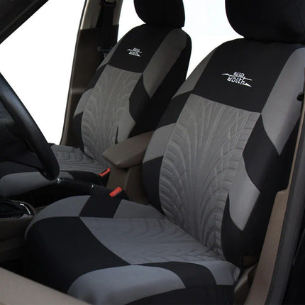 Universal Fit Embroidered Car Seat Covers with Tire Track Detail - Wnkrs