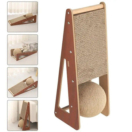 Durable Sisal Ball Cat Scratching Post - Wnkrs