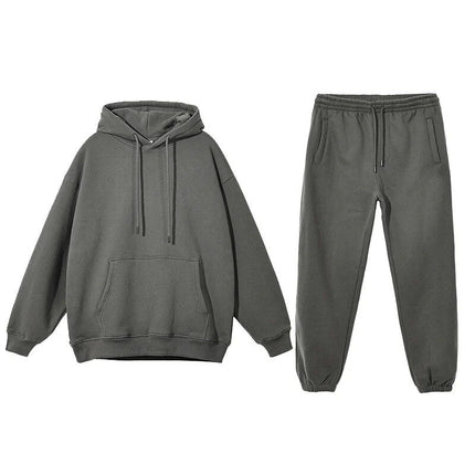 Conjunto de sudadera y pantalón deportivo de polar acogedor