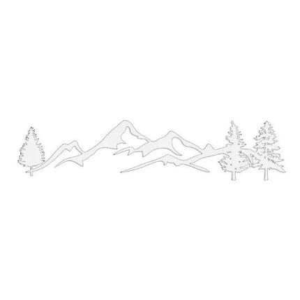 Reflective Mountain & Tree Landscape Car Decal - Wnkrs