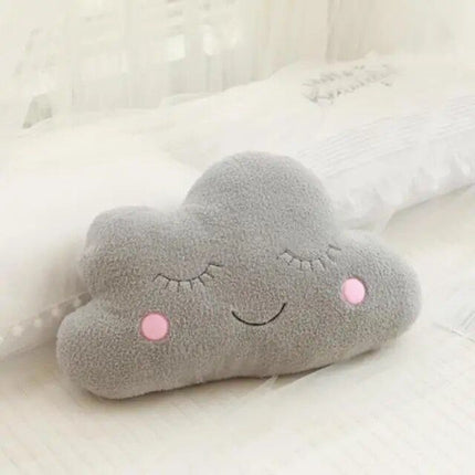 Nice Stuffed Cloud Moon Star Raindrop Plush Pillow - Wnkrs