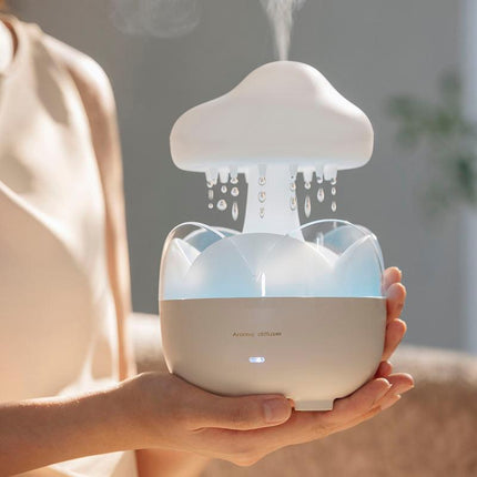 Humidificador de aire Raindrop con lámpara de colores