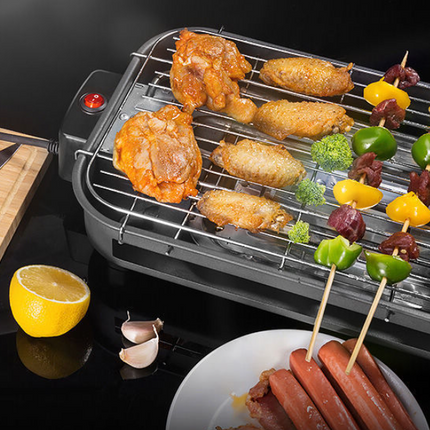 Factory directly for household barbecue square non-smoking electric oven carbon steel plate knob temperature control Korean electric baking tray customization - Wnkrs