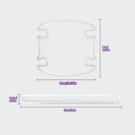 Transparent Car Door Handle & Mirror Protection Strips - Wnkrs