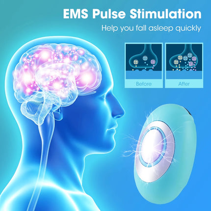 Dispositivo antirronquidos portátil con estimulación por pulsos EMS: ayuda para dormir y protección contra los ronquidos