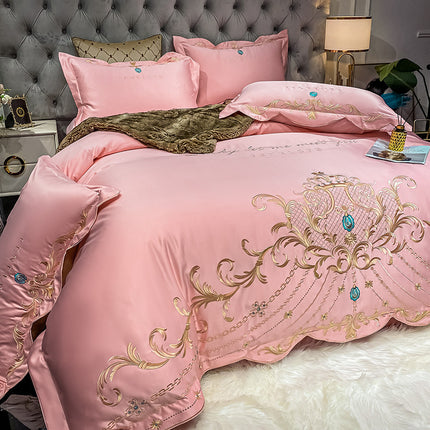 Ice Silk Quilt Sets Bed Sheets Bedding Four-piece Set - Wnkrs