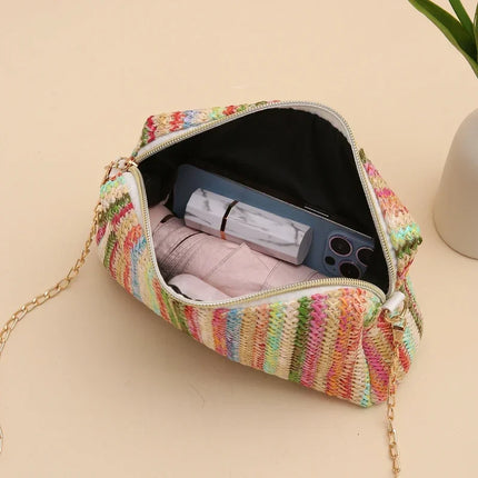 Rattan Knitting Women Straw Bag