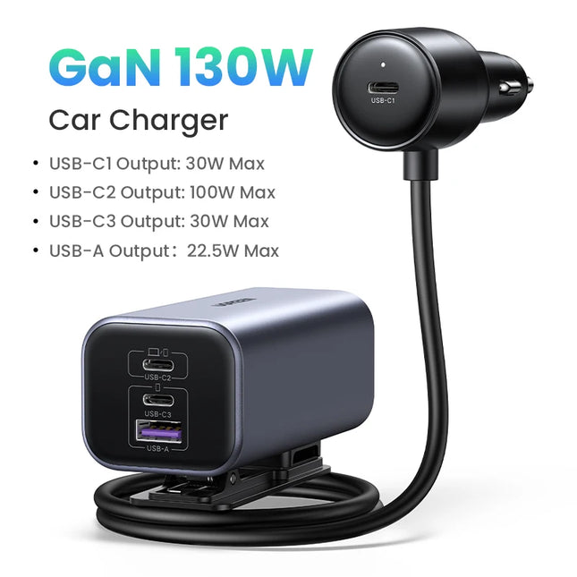 Chargeur de voiture UGREEN à charge rapide 130 W