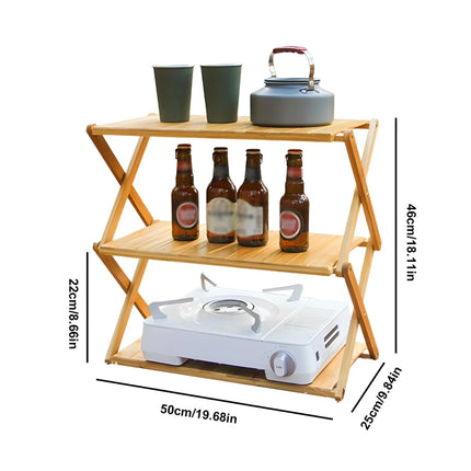 Étagère de rangement pour camping en plein air