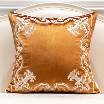 Patterned Cushion Cover Flannel Embroidered Home Decor Pillow Case - Wnkrs