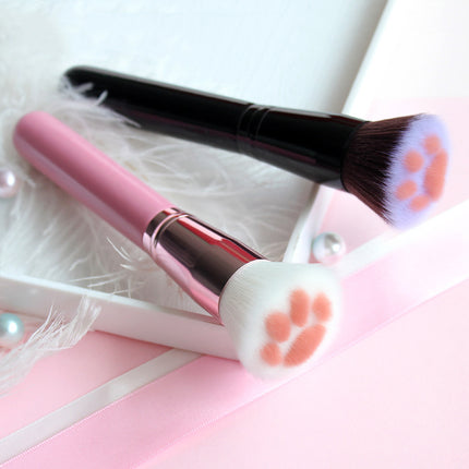 Pinceles de maquillaje con forma de pata de gato: herramientas de belleza lindas y versátiles