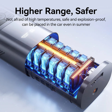Gonfleur de pneu de voiture sans fil portable 30 W – Pompe à air à double cylindre pour voiture et vélo