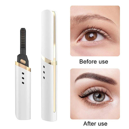 3-Gear Adjustable Heated Eyelash Curler: Portable & Anti-Scald - Wnkrs