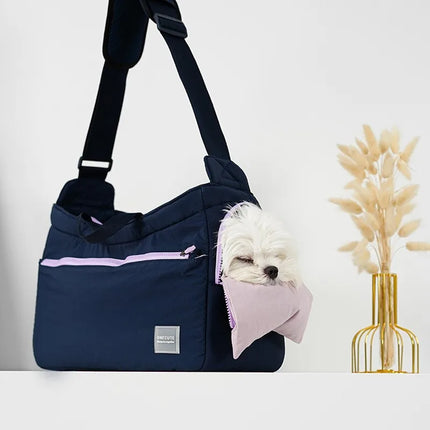 Elegante bolso de hombro para transportar mascotas, para perros pequeños y medianos