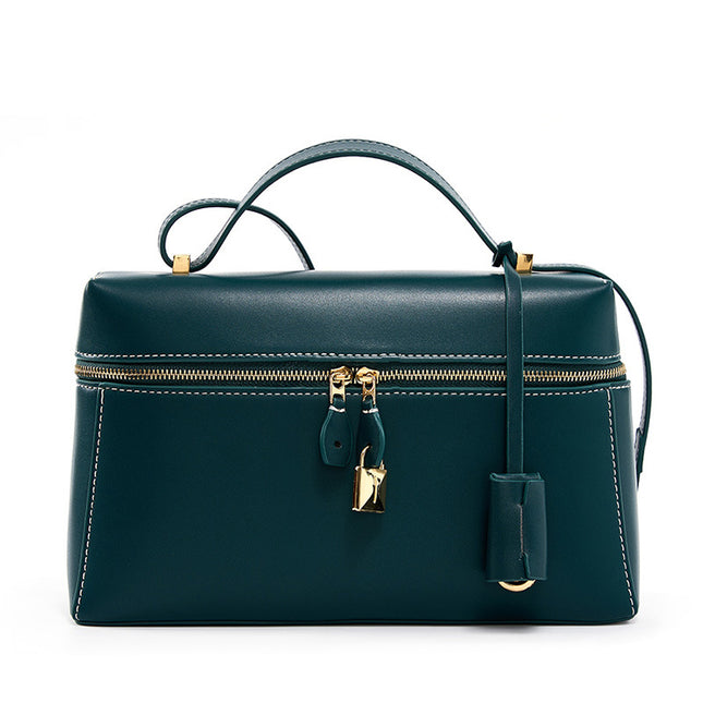 Sac à bandoulière élégant en cuir véritable pour femme