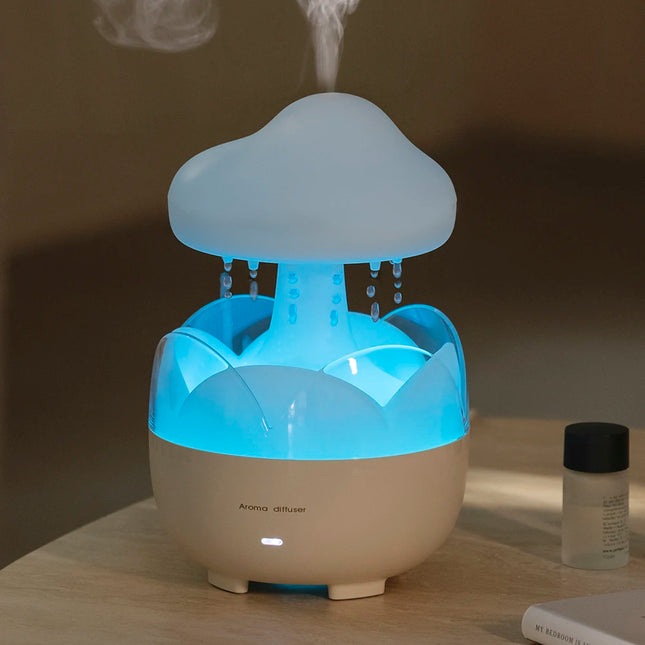 Raindrop Air Humidifier with Colorful Lamp