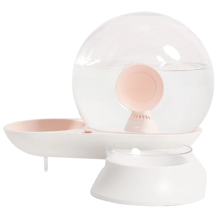 Fontaine à eau automatique en forme d'escargot pour chats et chiens de 2,8 L