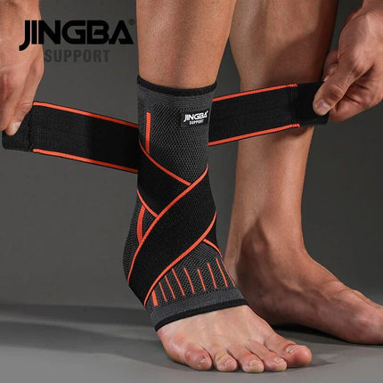 Protective Ankle Brace for Sports with Compression Nylon Strap - Wnkrs